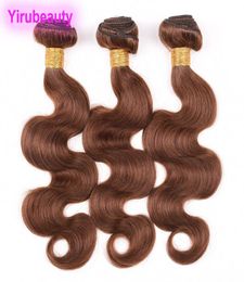 Brazilian 100 Human Hair Extensions 4 Colour 3 Bundles Body Wave Four Colour Double Wefts Pure Colour Body Weave 3 PCS3211861