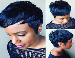 Virgin Brazilian Human Hair Short Lace Front Wig Bobo Straight Full Lace Human Hair Wig With Baby Hair 8A Glueless Lace Wig13648172338219