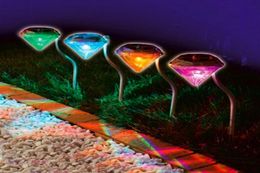 LED Solar lights Diamond solar power lights RGB Colour change led solar outdoor christmas lights for garden yard decoration8244429