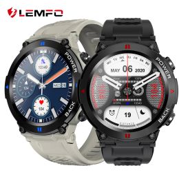 Watches LEMFO K22 Pro Smart Watch Men Bluetooth Call Sport Smartwatch 2022 IP68 Waterproof 400Mah Big Battery Multi Language 360*360 HD