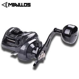 Boat Fishing Rods Mavllos Decrk Saltwater Casting Reel with Single HnadleDrag Power 15KG Speed Ratio 6.4 1 Ultralight Fishing Baitcasting Reel YQ240301