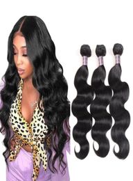 Ishow Brazilian Body Wave Human Hair Extensions for Women All Ages Unprocessed Peruvian Weave Bundles Natural Color84231802600220