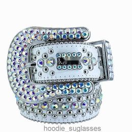 Designer Belt Bbs Simon Belts for Men Women Shiny Diamond Belt on Black Blue White Multicolour with Bling Rhinestones As Gift s 6hu0