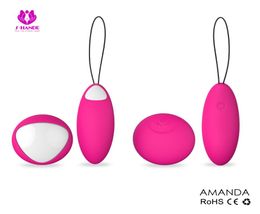 USB Rechargeable 10m Wireless Remote Control 7Speeds Silicone Dual Vibrating Sex Eggs Love Eggs Massager Vibrators For Women2896070