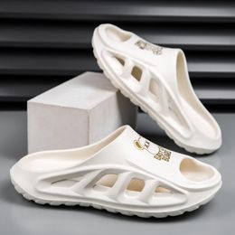 Free shipping designer slippers for men sandals slides black white grey summer beach slipper indoor -9 GAI size 40-45