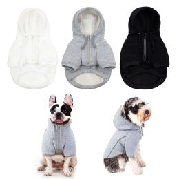 Hoodies Classic Dog Hoodies Sweater Winter Fleece zipper malt strip Dog Coat Comfortable Dog Hoodies Colothes Small to Extra Large