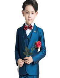 2020 Boys Formal OccasionTuxedos Notch Lapel Two Button Centre Vent Kids Wedding Tuxedos Child Suit Custom Elegant Children039s8671348