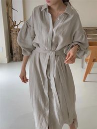 Summer Women Dress Shirt Long Evening Female Vintage Maxi Party Oversize Beach Woman Dresses Casual Elegant Prom White 240226