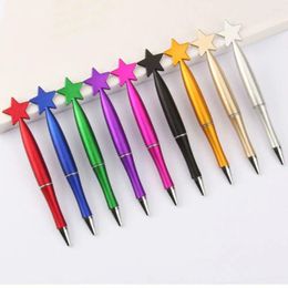 Cute Ballpoint Pen Kawaii Smooth Creative Star Shaped Stationery Office Supplies Gel Ink Rollerball Pens Christmas Gift