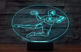 7 Colours Change 3D Luminous Handball Players Shape Led Lighting Home Decor Night Light Kids Touch USB Lampara Table Lamp Gifts3052925