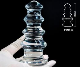 5065mm Large pyrex glass anal dildo huge butt plug fake big crystal artificial penis adult masturbate sex toy for women men gay D3993538