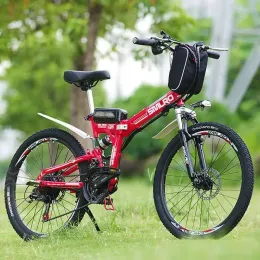 Bicycle Smlro MX300 Ebike Electric Mountain Bike High Speed 1000W Motor 48V 20AH Battery 21 Speed Foldable MTB Tyre City Bicycle Pedelec