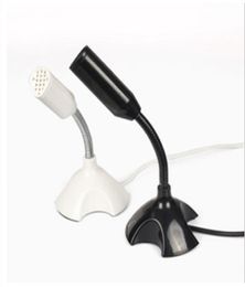 USB MIC Desktop Mini Speech Mic Microphone With Stand For Computer PC Laptop6495277