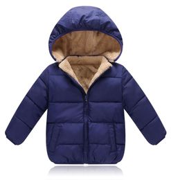 Boys winter coats kids casual thick velvet down parkas for baby boys girls children sports hoodies clothing toddler jackets outerw4758043