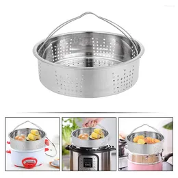 Double Boilers Steamer Pot Portable Kitchen Round Food Cookware Supplies Reusable Household Basket