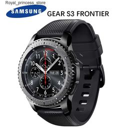 Other Watches Samsung Gear S3 Frontier Classic Smart 46MM Bluetooth/LTE Dark Grey Super AMOLED Intelligent Blood Pressure Measurement GPS Q240301