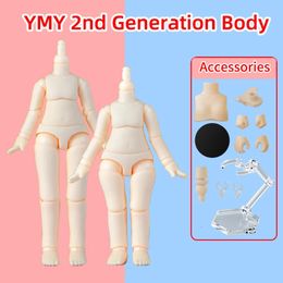 Second Generation Ymy Joint Doll Body Boy Girl Body Toy Replacement Joint Hand Accessories For Obitsu 11 Gsc Head Ob111/12Bjd 240223