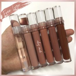 Lipstick Private Label Nude Moisturizing Lip Gloss with Transparent Tube Wholesale Luminous Lip Glossy Pigmented Vegan Cruelty Free