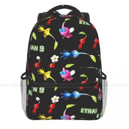 Backpack Sticker Pack Free Customization Backpacks Pikmin Colourful Game Casual Print Student School Bag ravel Bags Laptop Daypack