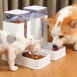 Feeders 3.5L Dog Automatic Feeders Plastic Water Bottle Cat Bowl Feeding Drinking Dog Water Dispenser Pet Feeding Bowl Pet Supplies