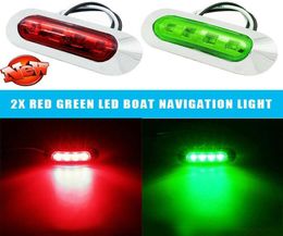 10003000K Navigation LED Boat Lights 2pcs Deck Easy To Install Red Green Emergency1686655