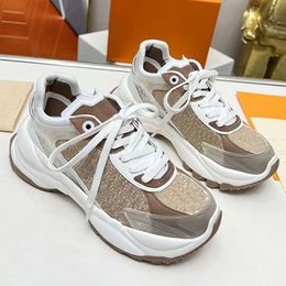 Leather Run 55 Sneakers Designers Platform Trainers Outdoors Women Casual Shoes Fashion Classic Rubber Sports Shoe 36-45 With Box NO483