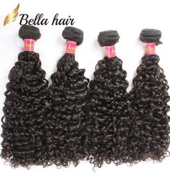 BellaHair Brazilian Hair Bundles Curly Virgin Human Hair Weft Extensions Curl Weaves 4pcslot Bundle Whole in Bulk48499142781798