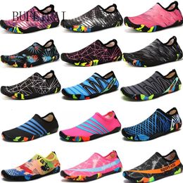 BUFEIPAI Womens Mens Water Shoes Barefoot Quick Dry for Diving Swim Surf Aqua Sports Pool Beach Walking Yoga 240226