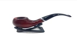 Rosewood wood plate pipe bending type fine light filtering cigarette holder wooden smoking pipe6305865