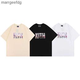 Men's T-Shirts kith t shirt designer shirt men shirt pure cotton sweat absorbing short sleeved fashion unisex clothing 240301