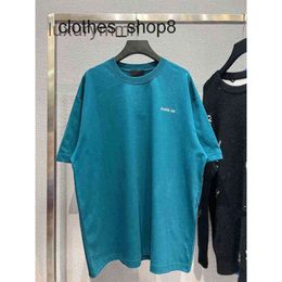 Fashion Couples Summer T Shirt Balenciga High Version b Home Front and Back Embroidered Short Sleeves Woven Dyed Pure Cotton Very Soft ZW5W