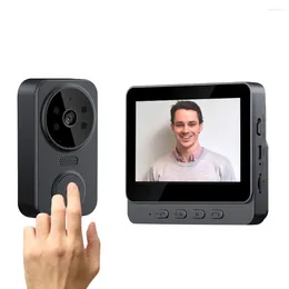 Doorbells Door Eye Camera 2.4G WiFi 800mAh Battery Smart Video Doorbell 4.3 Inch IPS Screen Digital Magic Two-Way Intercom