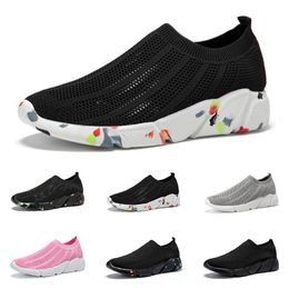 Outdoor shoes for men and women black white pink are comfortable and breathable 087