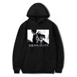 Japan Anime Bungo Stray Dogs Hoodie Dazai Osamu Printed For Men Women Harajuku Unisex Sweatshirts Pullover Fahsion Tops Clothing M9924015