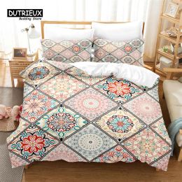 Set Modern Art Pattern Duvet Cover Set, Fashion Bedding Set, Soft Comfortable Breathable Duvet Cover, For Bedroom Guest Room Decor Sheer Curtains