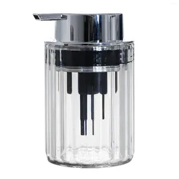 Liquid Soap Dispenser Transparent Glass Lotion Bottle Press Foaming For Shampoo Shower Gel Bathroom Accessories