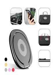 Top quality 360 Degree Metal Finger Ring Holder Smartphone Mobile Phone Stand car ring stent For iPhone X 6 Samsung Tablet with Pa5279461