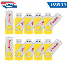 10X Yellow 16GB USB 30 Flash Drives Metal Rotating Flash Pen Drive Thumb Memory Stick Enough Storage for Computer Macbook Tablet 8939014