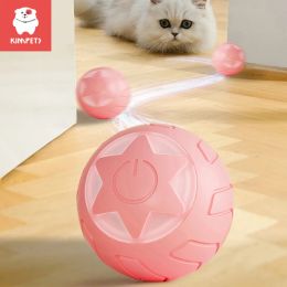 Toys Kimpets Smart Cat Toys Automatic Rolling Ball Electric Cat Toys Interactive For Pet Cats Training Selfmoving Kitten Toys