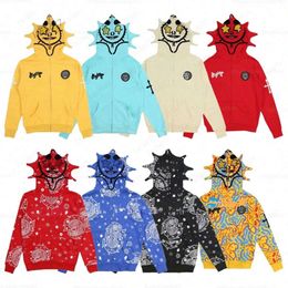 Designer 3D Printed Y2k Casual Retro Mens Zip Up Hoodie Coats Men Printing Hoodies Jacket Sweatshirts Size S-5XL Full Zip Hoodie multicolor