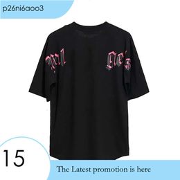 Designer Palm Angles T Shirt Luxury Brand Clothing Shirts Letter Pure Cotton Short Sleeve Spring Summer Tide Mens Womens Tees 584