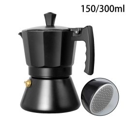 Tools Aluminum Moka Italian Mocha Pot Espresso Coffee Maker Induction Cooker Percolator Stove Top Pot Coffee Machine 3cup 6cup