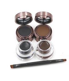 Eyebrow Powder Eyebrows Eyeliner Gel LongWear Gel Eyeliner Brown With Brush 12pcs 2color 24hours Waterproof Sweat Eye Brow M10965712005