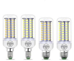 SMD5730 LED Lamp E27 E14 LED lights 220V Corn Bulb 24 36 48 56 69 72LEDs Chandelier Candle Light For Home Decoration1020765