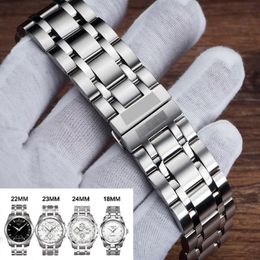 Stainless Steel Watch Strap Watch Band 18mm 22mm 23mm 24mm Watchband For Tissot 1853 T035 only Women men's Watchband T19231R