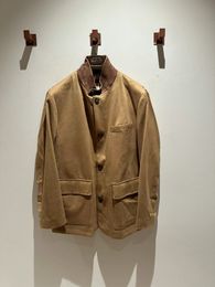 Men Jackets Winter loro Thick Camel Cashmere Jacket Coat piana