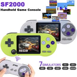 Players SF2000 Portable Retro Video Game Console AV Output for TV 3Inch IPS Screen 16GB 6000+Games Handheld Game Player