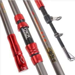 Rods 2.74.5M Carbon Fishing Rod 100kg above Superhard Long Distance Throwing shot Rod Telescopic Sea Boat High Quality Fishing Gear