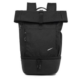 HOT Nk Trendy Roll Up Backpack Bag High Capacity Student Bag Outdoor Basketball Travel Bag Computer Bag Outdoor Sports Bag 230915