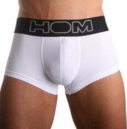 HOM Brand Sexy Men Underwear Boxer Shorts Mens Trunks Breathable Nylon ice silk Male panties underpants cuecas Gay underwear4685492